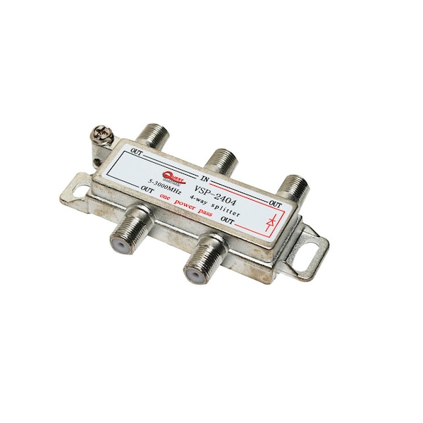 Quest Technology International Satellite Splitter, Power-Passing, 3Ghz - 4 Way VSP-2404 - main